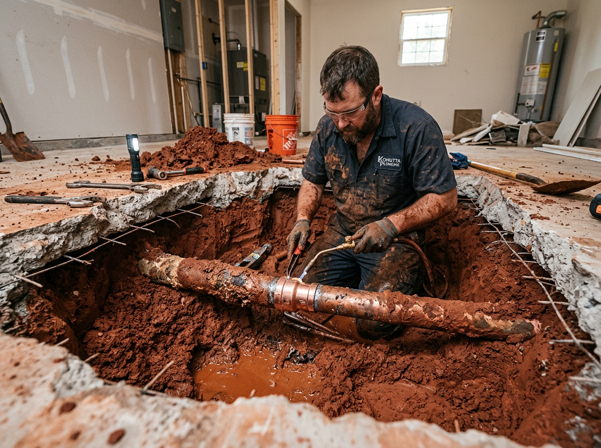 Why Red Clay Is Hard on Pipes Under a Slab