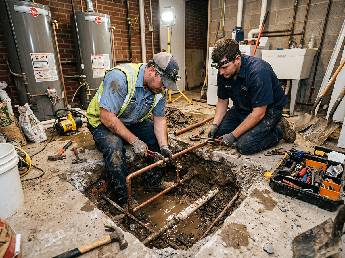 Emergency Slab Leak Repair in Cohutta, GA