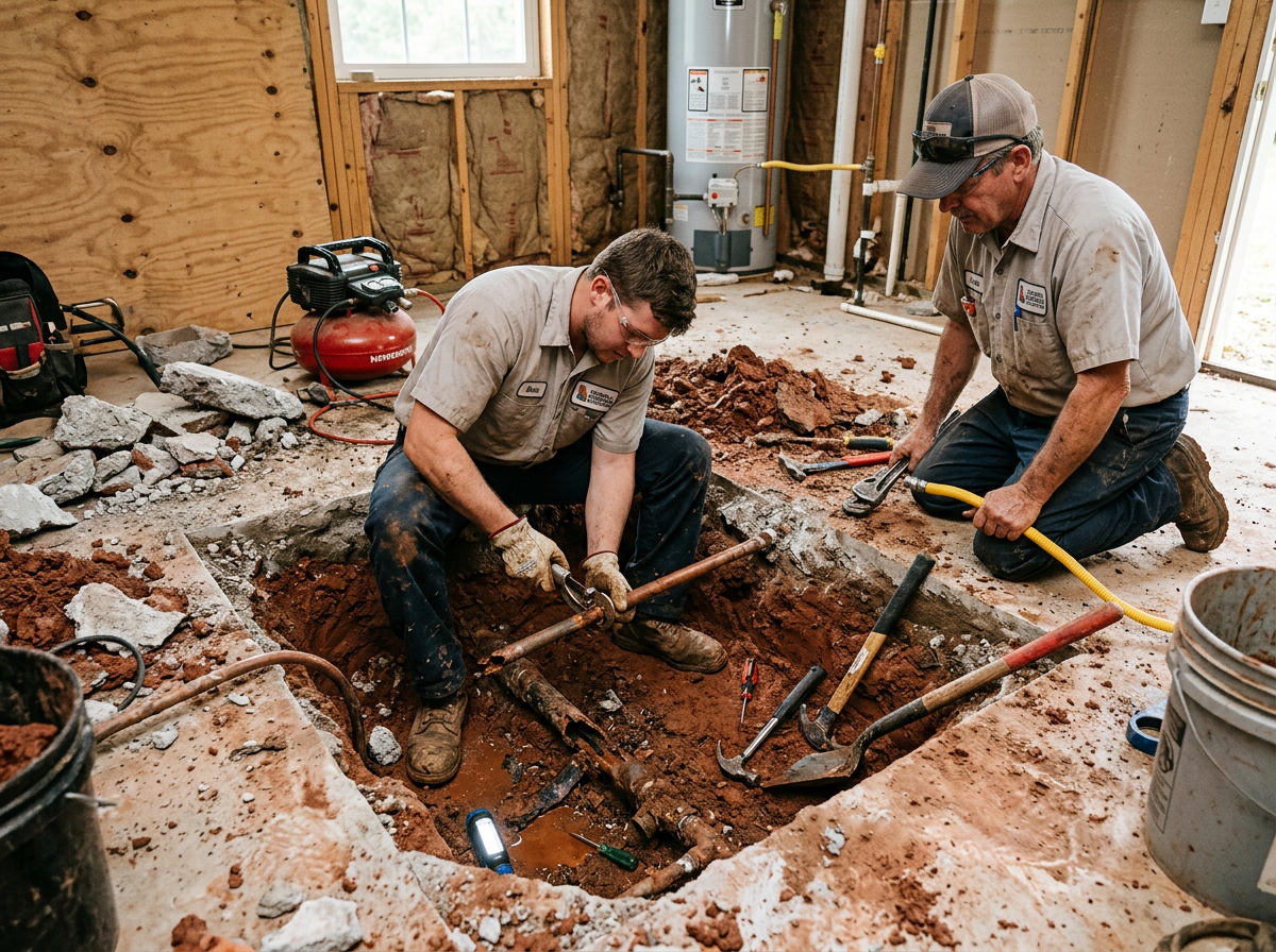 Slab Leak Repair in Plainview, GA