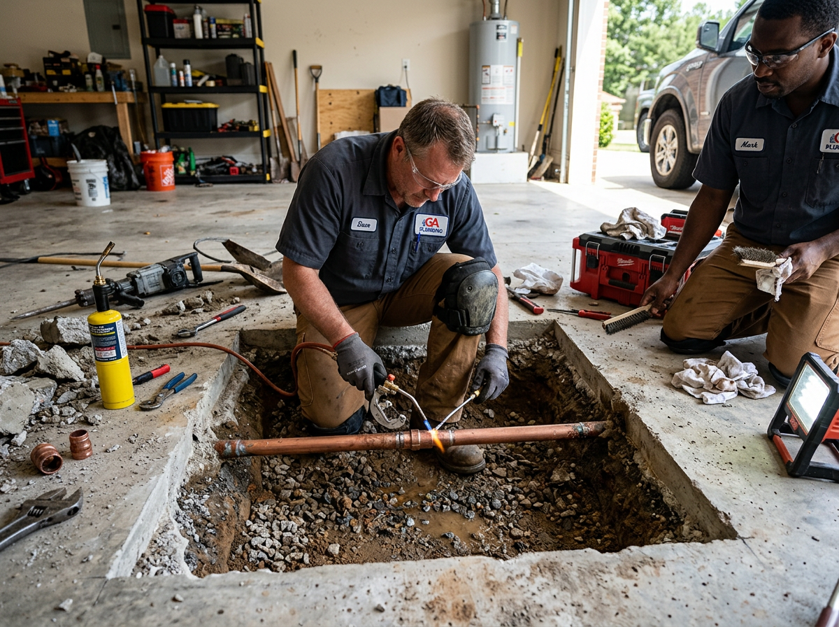 Slab Leak Repair in Prater Mill, GA