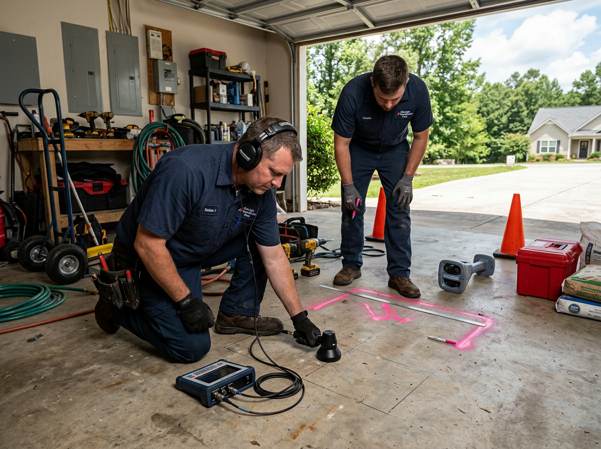 Slab Leak Detection in Cohutta, GA