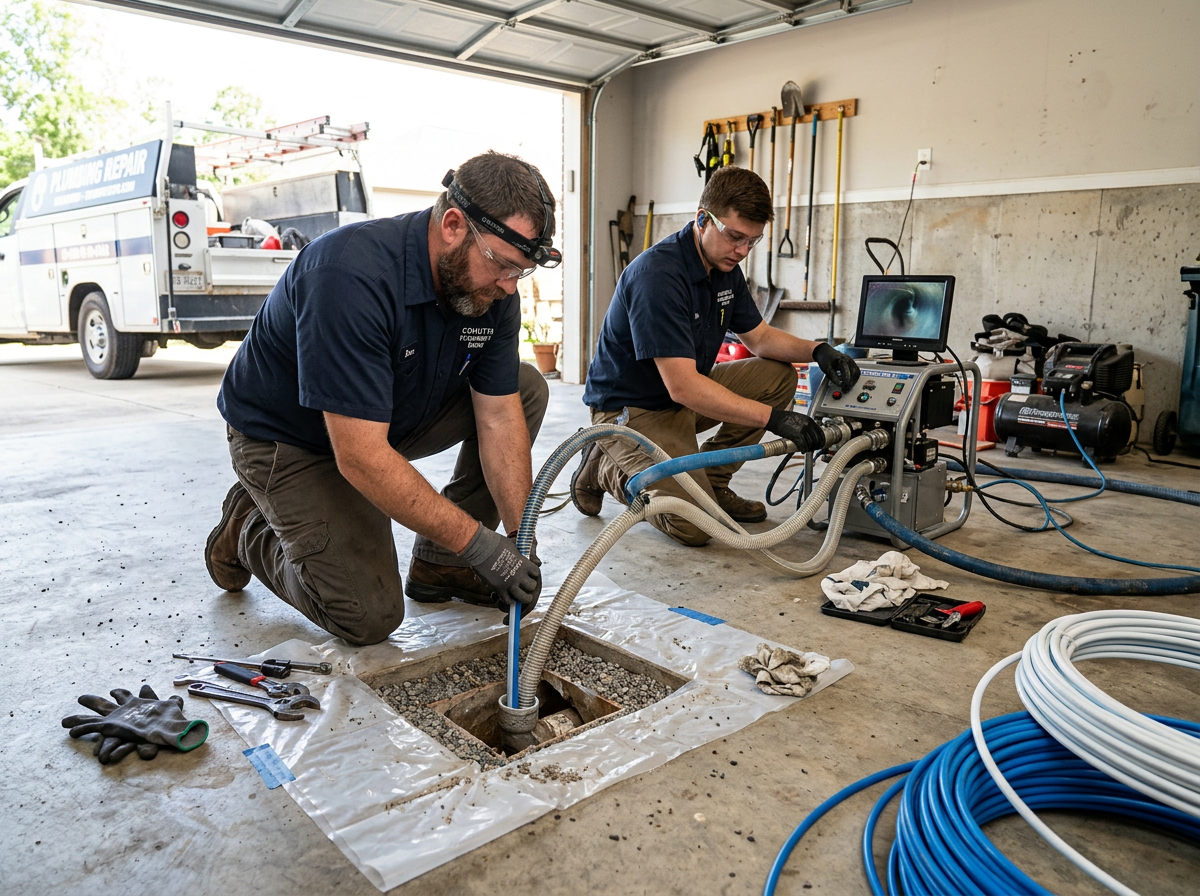 Trenchless Slab Leak Repair in Cohutta, GA